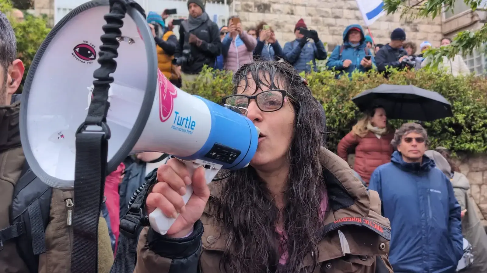 מפגינים נגד פיטורי ראש השב"כ, ירושלים, 20 במרץ 2025