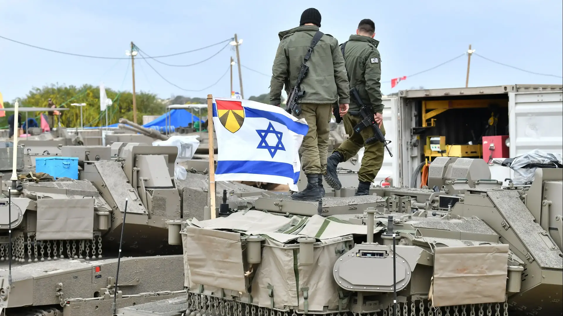 טנקים של צה"ל, גדר גבול רצועת עזה, 20 במרץ 2025 טנקים של צה"ל, גדר גבול רצועת עזה, 20 במרץ 2025