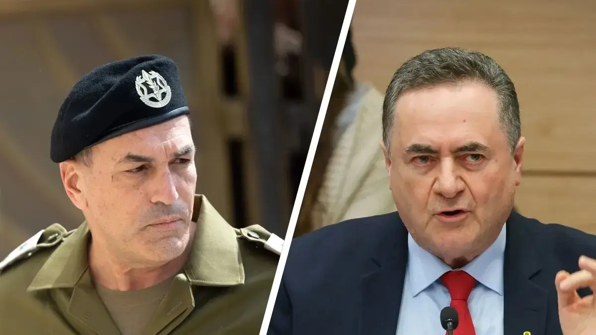 שר הביטחון ישראל כ"ץ והרמטכ"ל אייל זמיר שר הביטחון ישראל כ"ץ והרמטכ"ל אייל זמיר