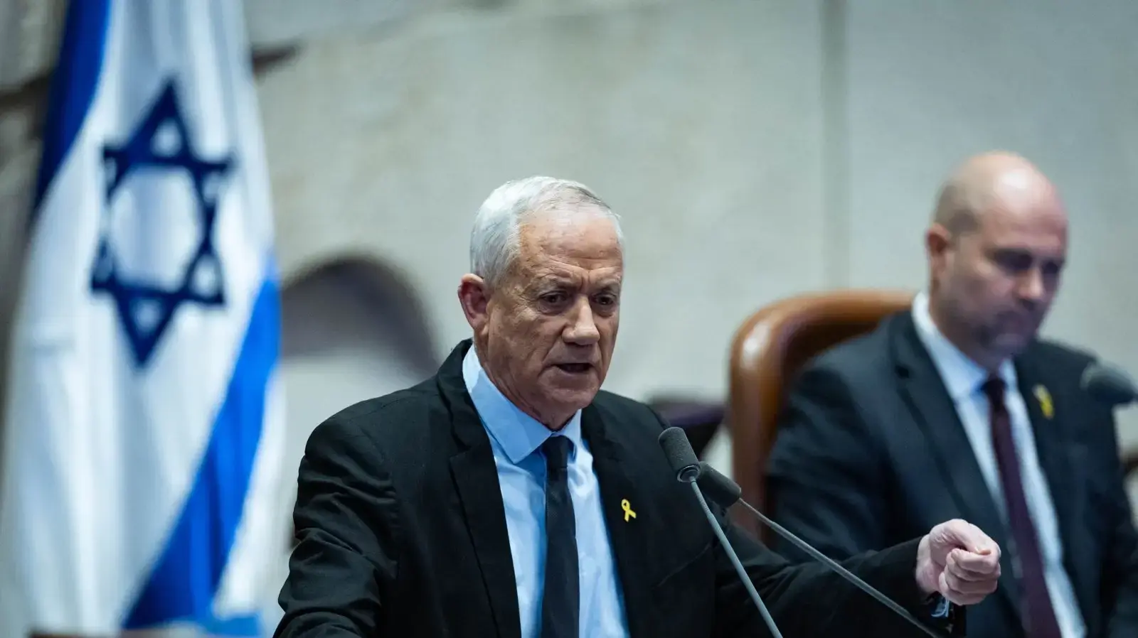 בני גנץ, אמיר אוחנה, דיון 40 חתימות, כנסת, 26 במרץ 2025 בני גנץ, אמיר אוחנה, דיון 40 חתימות, כנסת, 26 במרץ 2025