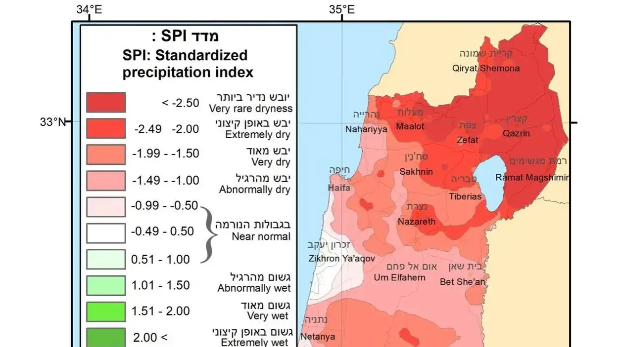 מפת צחיחות מפת צחיחות