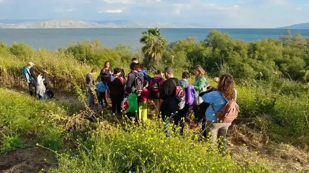 מטיילים בשביל סובב כינרת מטיילים בשביל סובב כינרת