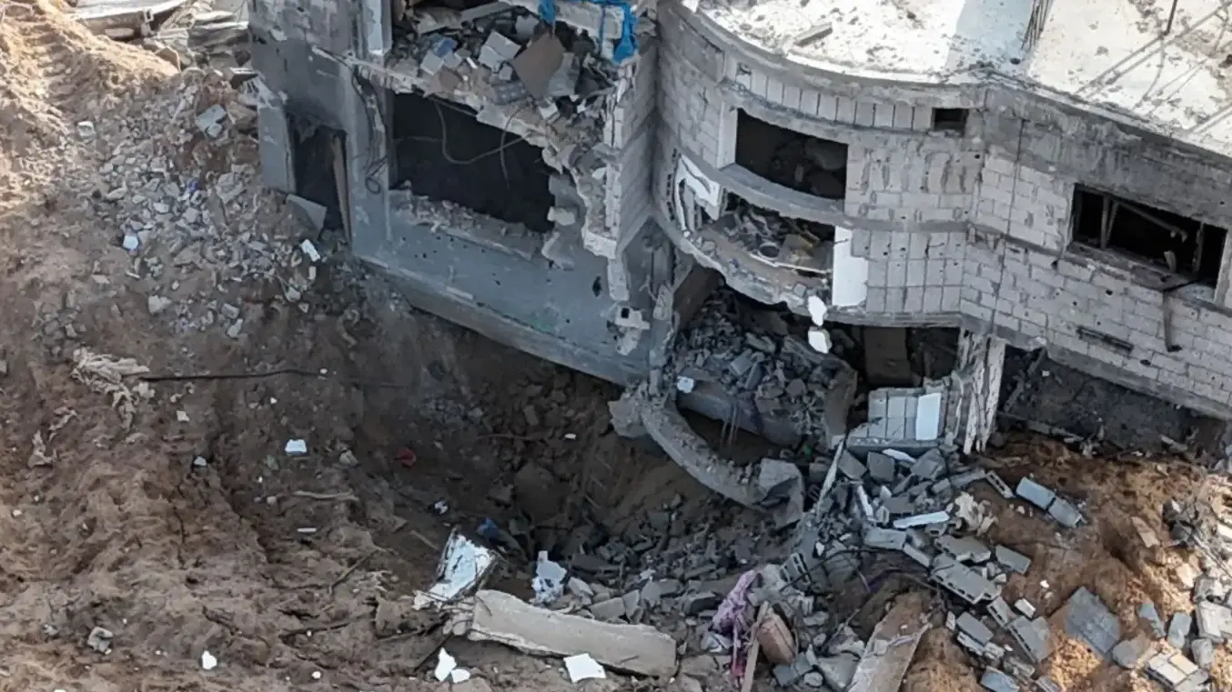 פיר המנהרה שאותר  ע"י כוחות חטיבת גבעתי בשכונת 'שאבורה', רפיח