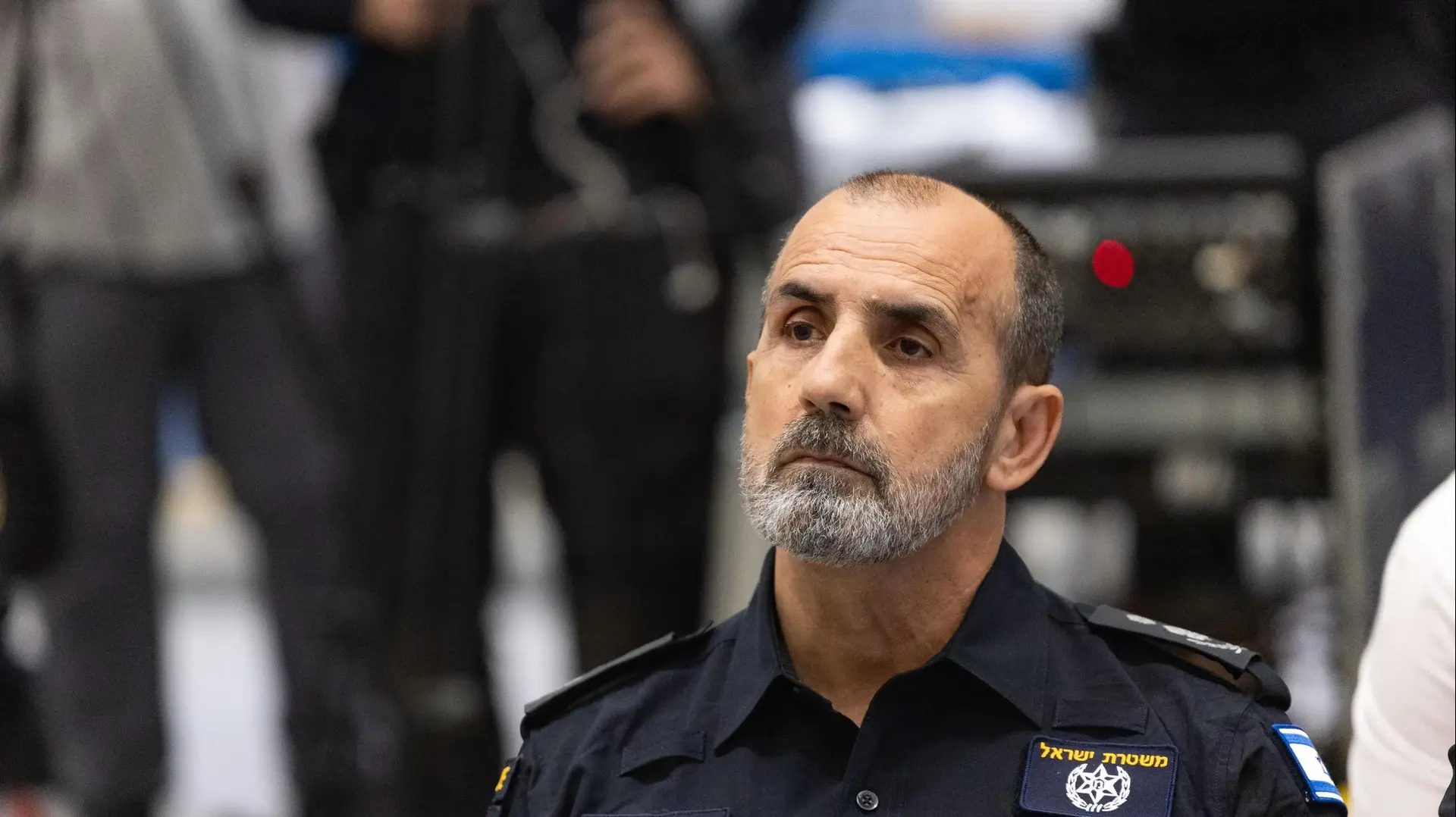 דני לוי מפכ"ל המשטרה, תצוגת כלי נשק ואמצעי לחימה שנתפסו ע"י המשטרה במבצע "בלימת חרום", בית שמש דני לוי מפכ"ל המשטרה, תצוגת כלי נשק ואמצעי לחימה שנתפסו ע"י המשטרה במבצע "בלימת חרום", בית שמש