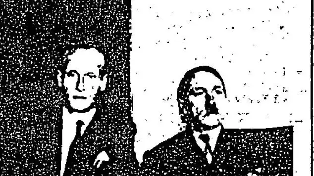 "פיליפ סיטרואן (משמאל), חייל SS לשעבר, פנה ב-1954 לסוכני CIA וטען שראה אדם הטוען שהוא אדולף היטלר (מימין) חי ומתגורר בקולומביה. סיטרואן מסר לסוכנים את התמונה הזו כתמיכה בטענותיו "פיליפ סיטרואן (משמאל), חייל SS לשעבר, פנה ב-1954 לסוכני CIA וטען שראה אדם הטוען שהוא אדולף היטלר (מימין) חי ומתגורר בקולומביה. סיטרואן מסר לסוכנים את התמונה הזו כתמיכה בטענותיו