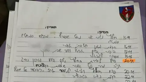 דפי יומן המילואים של צוער (מיל') נ' דפי יומן המילואים של צוער (מיל') נ'