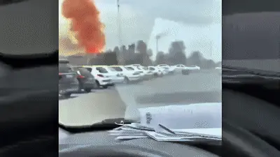 תיעוד רגע הפיצוץ גיפ תיעוד רגע הפיצוץ גיפ