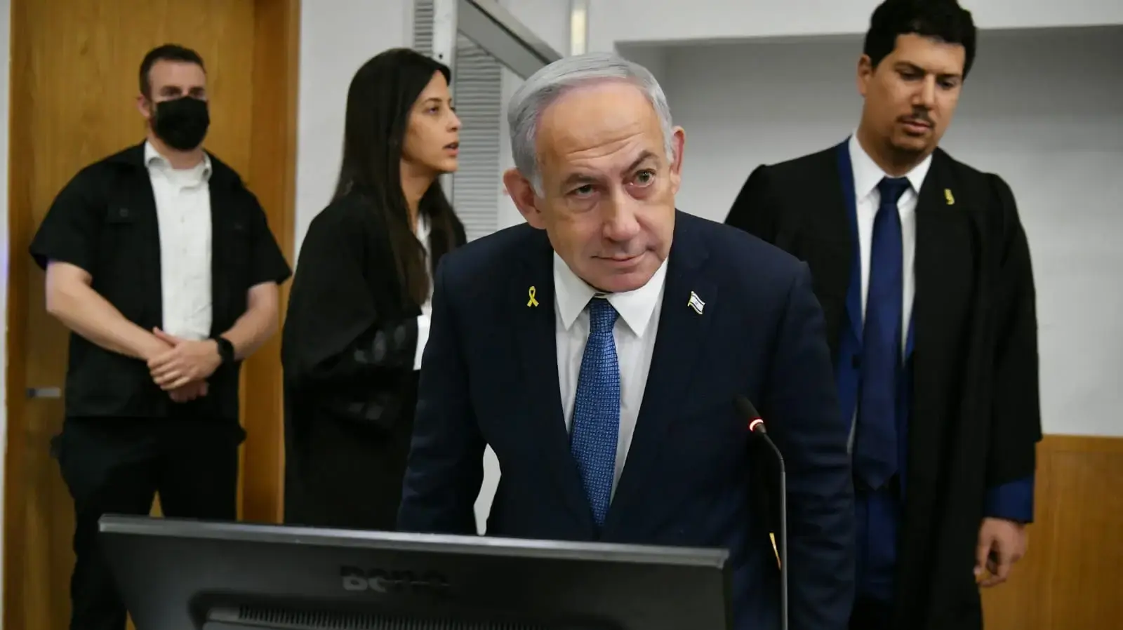 רה"מ בנימין נתניהו במשפט תיקי האלפים, בימ"ש מחוזי ת"א, 6 במאי 2025 רה"מ בנימין נתניהו במשפט תיקי האלפים, בימ"ש מחוזי ת"א, 6 במאי 2025