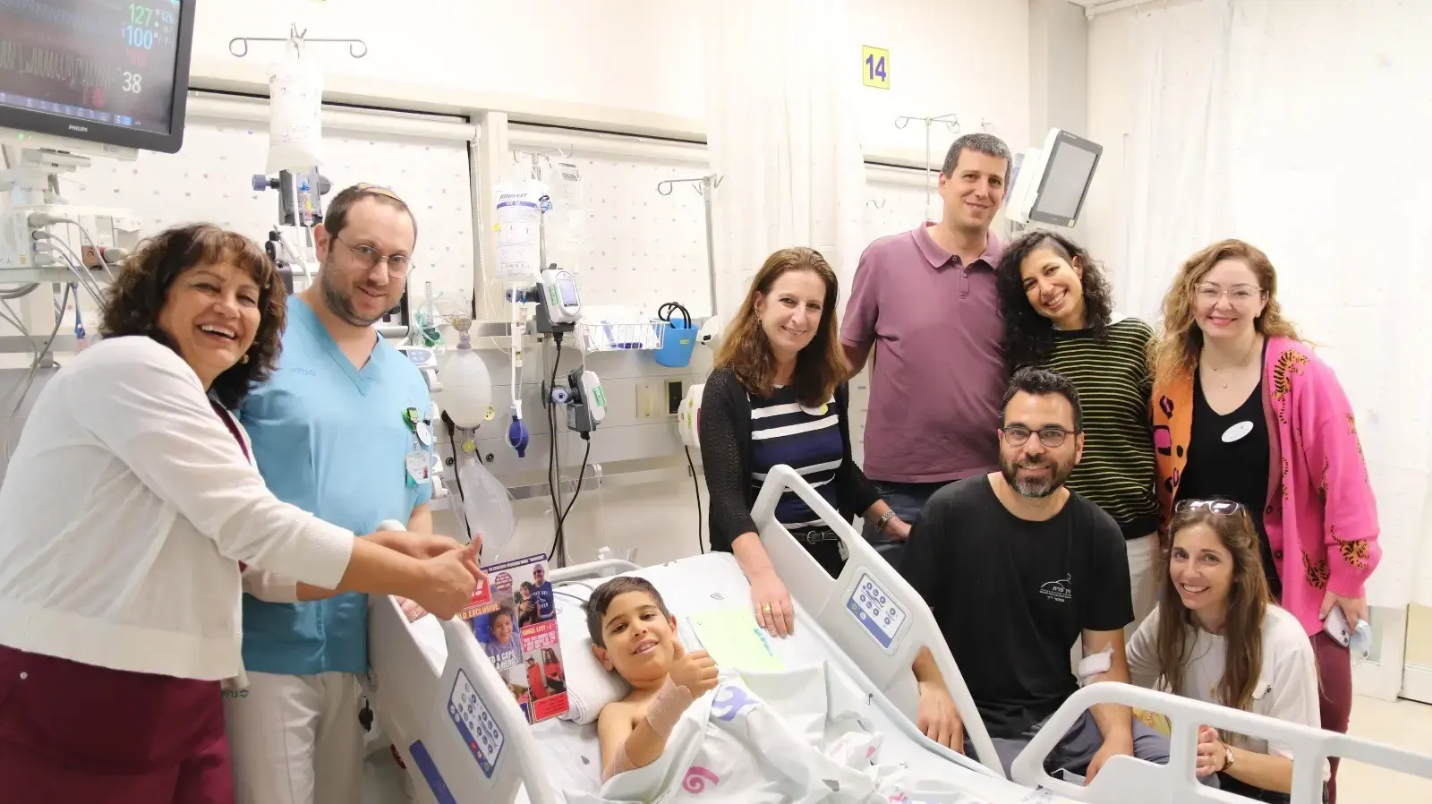 עודד קצין הנפגעים שתרם את כליתו לדניאל בן ה-9 בבית החולים שניידר