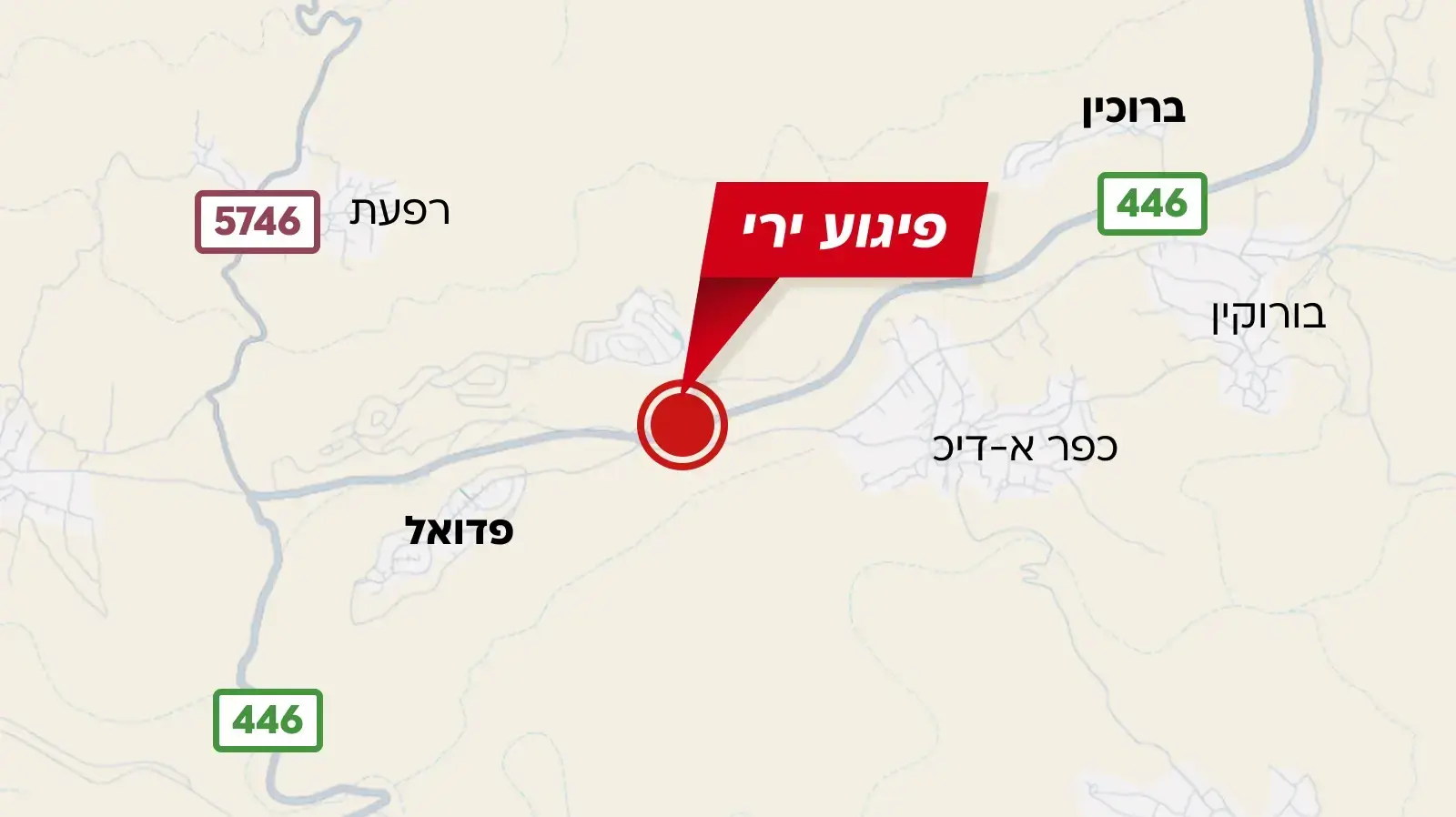 מפת אירוע פיגוע הירי בשומרון מפת אירוע פיגוע הירי בשומרון