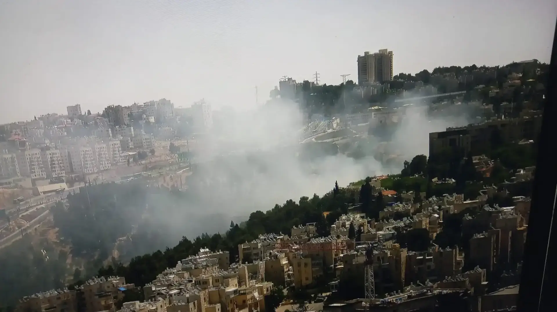 שריפה בירושלים. 16 במאי 2025 שריפה בירושלים. 16 במאי 2025