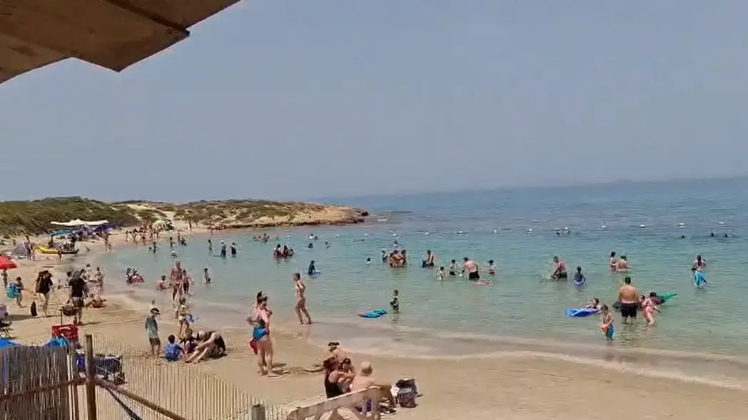מבלים בשרב בחוף דור הבונים