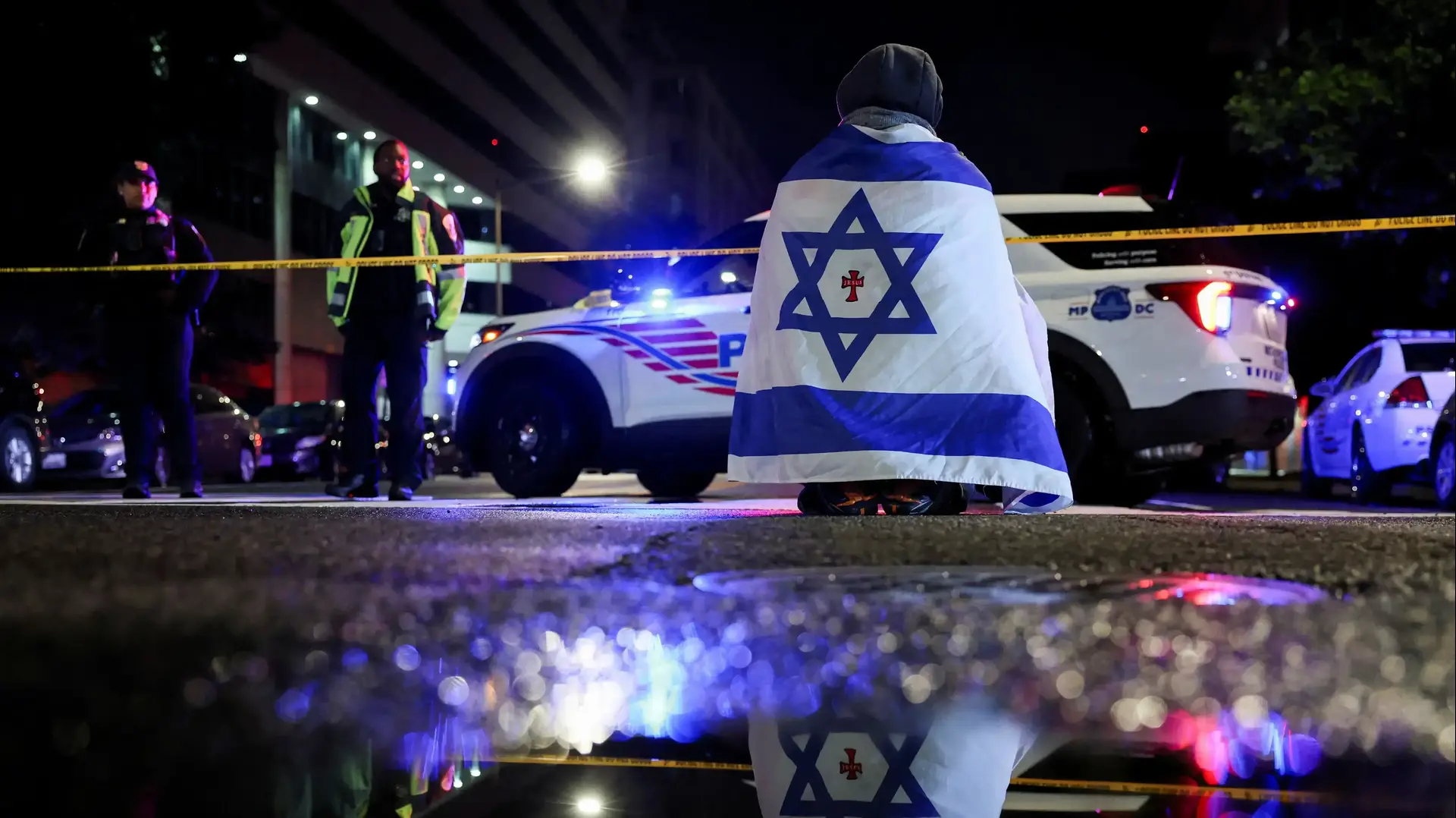 זירת אירוע פיגוע ירי בוושינגטון, ארה"ב, 22 במאי 2025 זירת אירוע פיגוע ירי בוושינגטון, ארה"ב, 22 במאי 2025