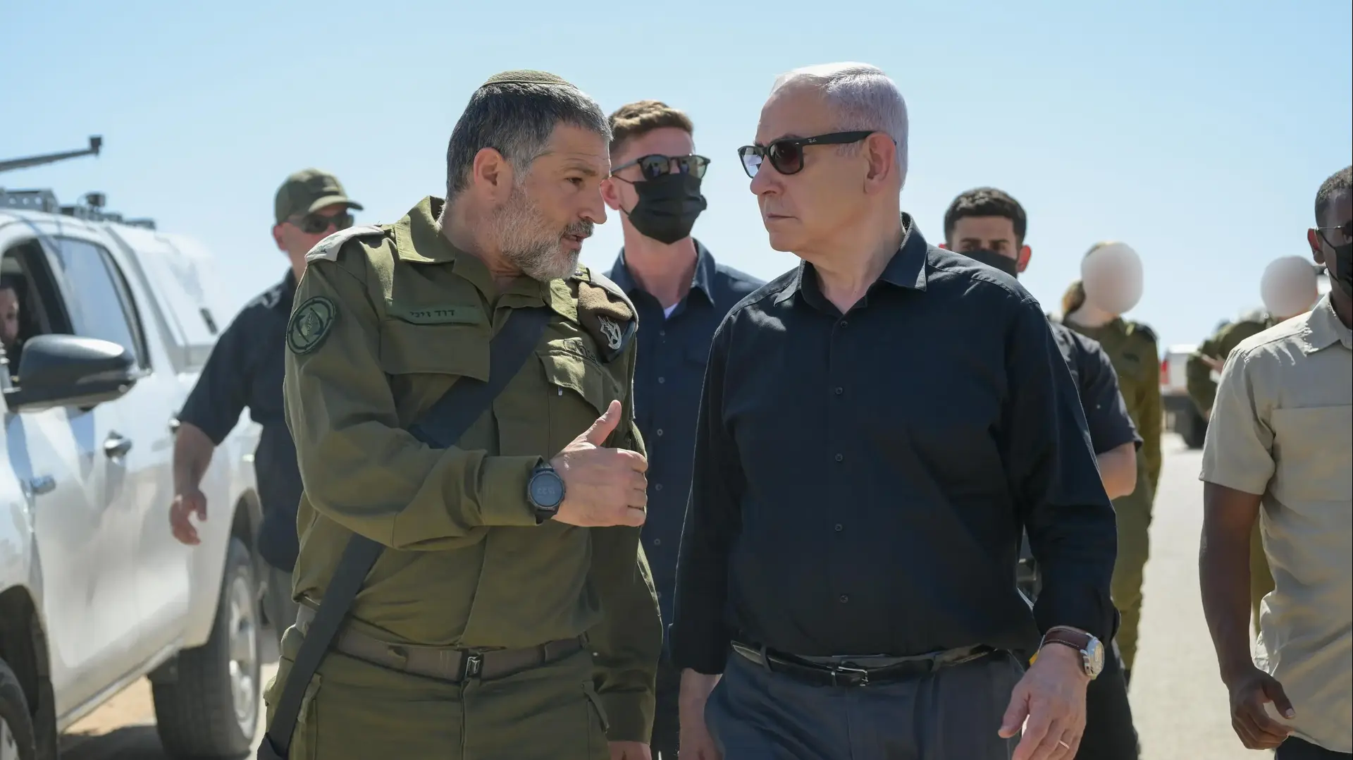 ראש הממשלה נתניהו עם האלוף דוד זיני
