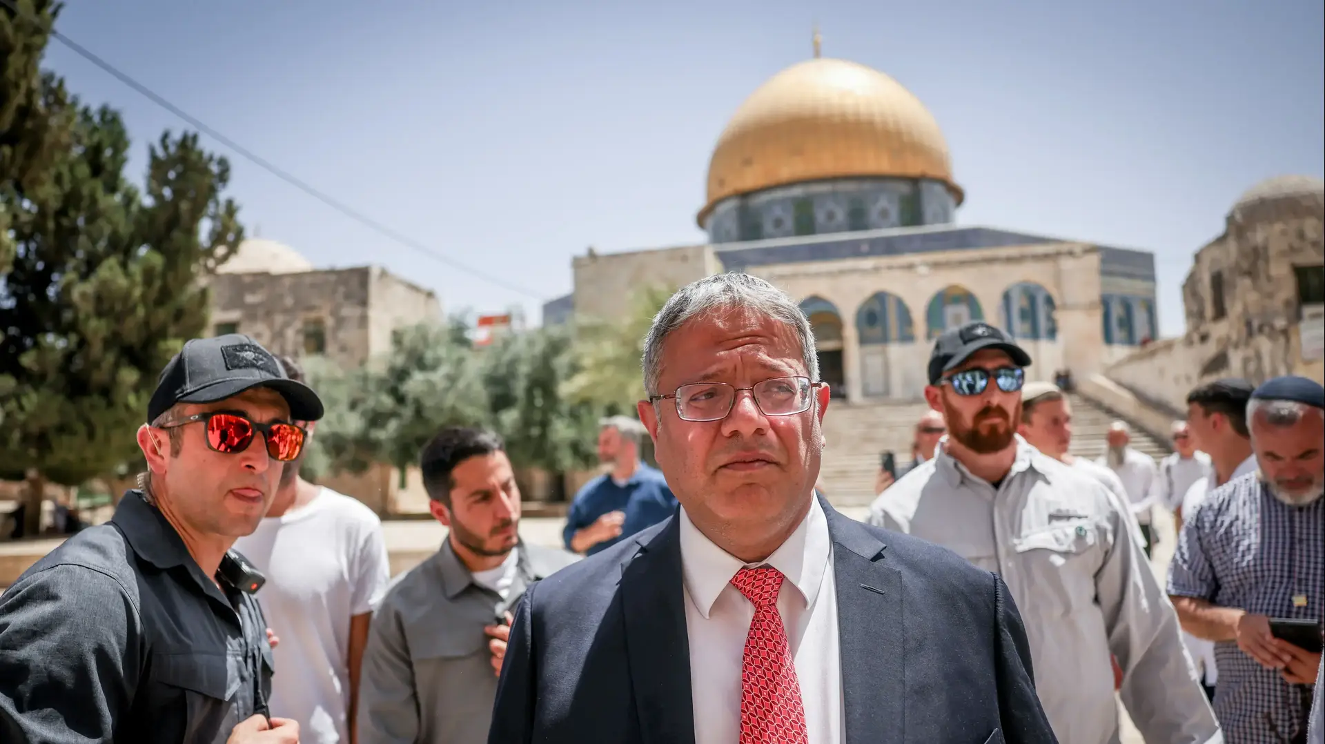 השר לביטחון לאומי איתמר בן גביר עלה להר הבית לרגל יום ירושלים, 26 במאי 2025