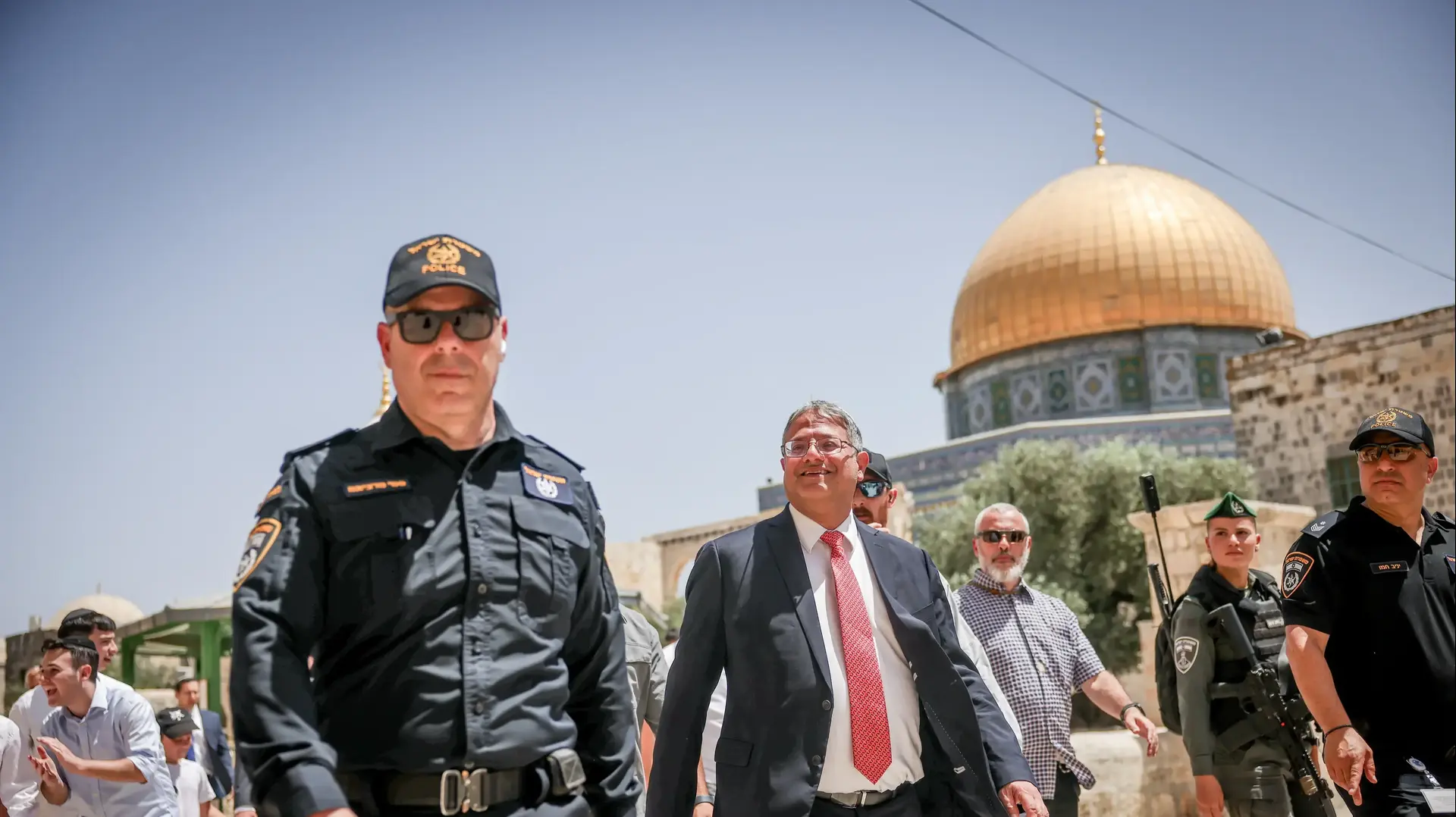 השר לביטחון לאומי איתמר בן גביר עלה להר הבית לרגל יום ירושלים, 26 במאי 2025
