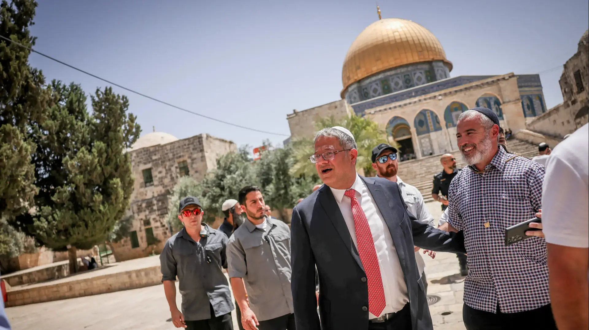 השר לביטחון לאומי איתמר בן גביר עלה להר הבית לרגל יום ירושלים, 26 במאי 2025