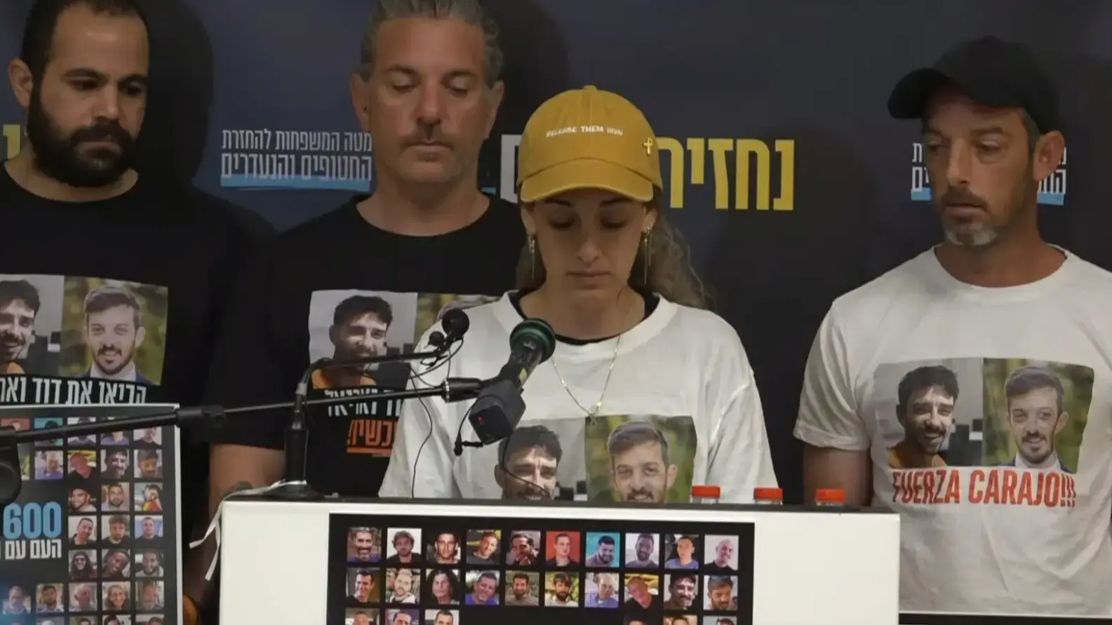 הצהרת נציגי משפחות החטופים ושורדי שבי בציון יום ה-600 הצהרת נציגי משפחות החטופים ושורדי שבי בציון יום ה-600