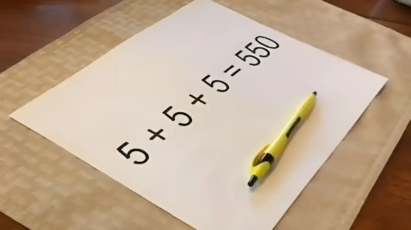 תרגיל חשבון שמסבך מבוגרים