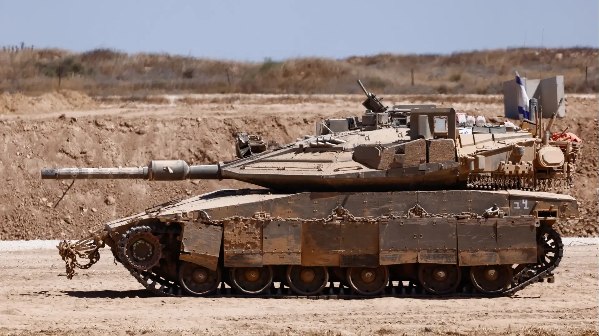 טנק ישראלי סמוך לגבול רצועת עזה, 30 במאי 2025 טנק ישראלי סמוך לגבול רצועת עזה, 30 במאי 2025