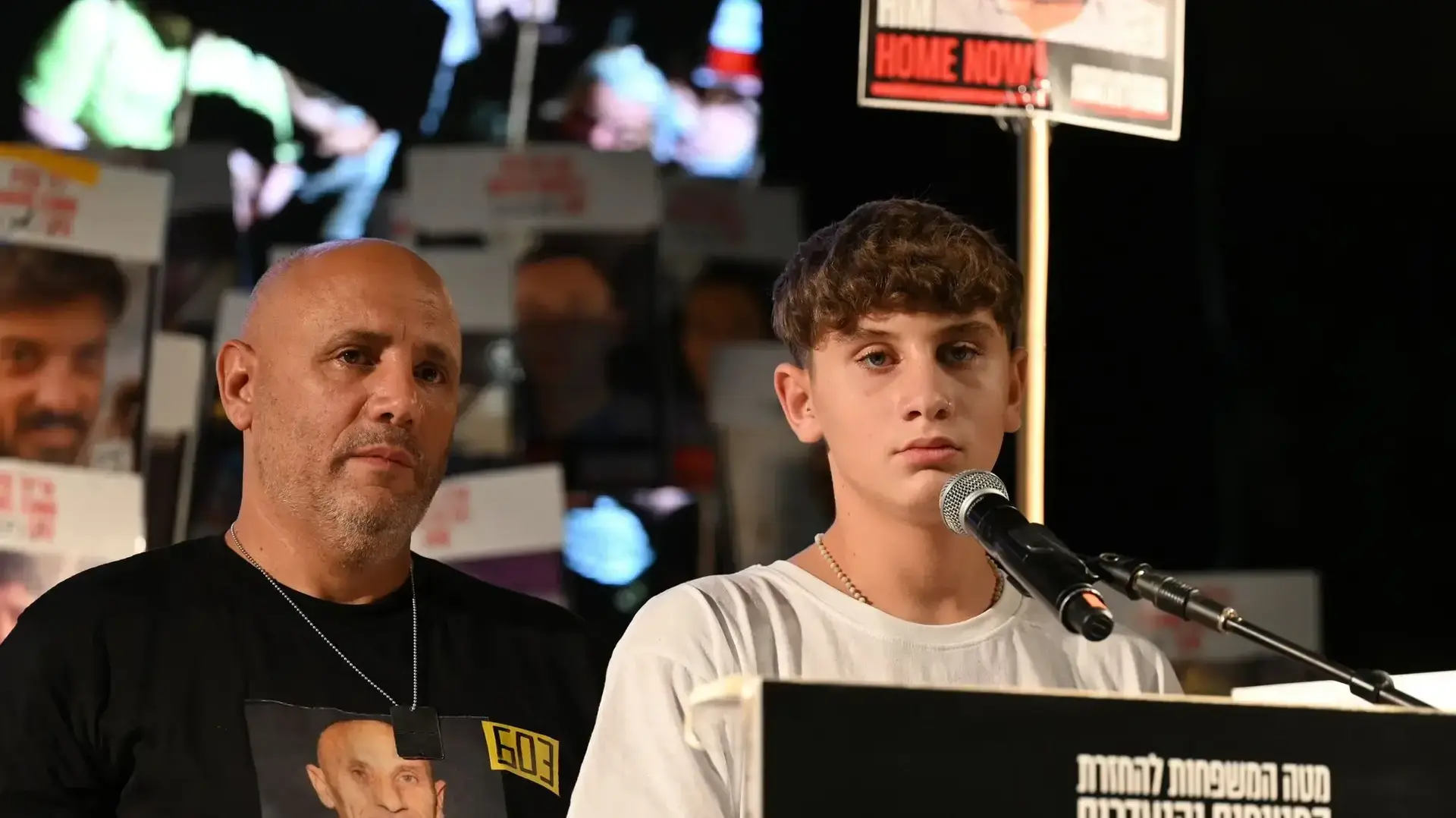 יגיל ויניר יעקב בעצרת החטופים. 31.5.2025 יגיל ויניר יעקב בעצרת החטופים. 31.5.2025