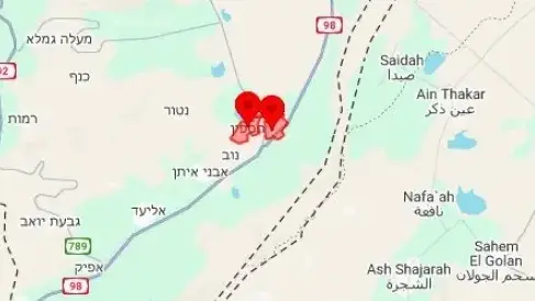 אזעקות דרום רמת הגולן אזעקות דרום רמת הגולן