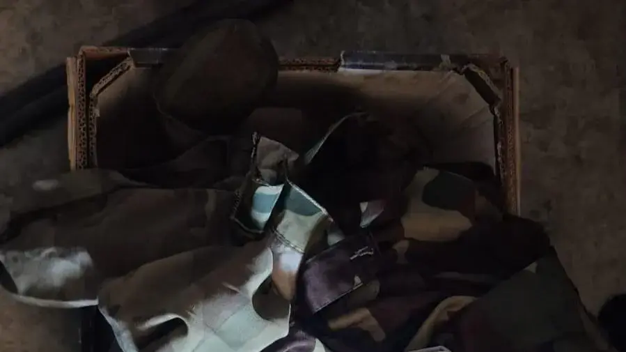 אמצעי לחימה וציוד צבאי שאותרו ע"י צוות הקרב של חטיבת הנח״ל בצפון רצועת עזה