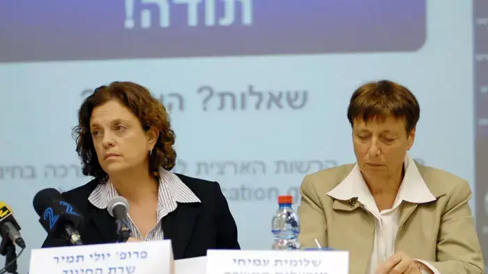 שרת החינוך יולי תמיר עם מנכ"לית משרד החינוך שלומית עמיחי