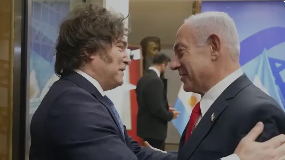 ראש הממשלה בנימין נתניהו נפגש עם נשיא ארגנטינה חאבייר מיליי, 10 ביוני 2025 ראש הממשלה בנימין נתניהו נפגש עם נשיא ארגנטינה חאבייר מיליי, 10 ביוני 2025