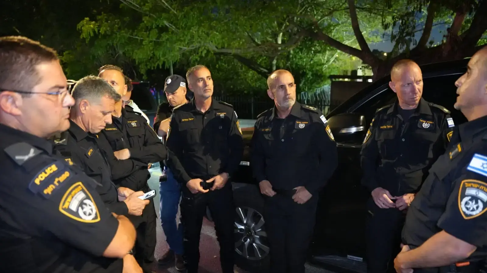 המפכ"ל דני לוי בזירת האירוע בבסמת טבעון