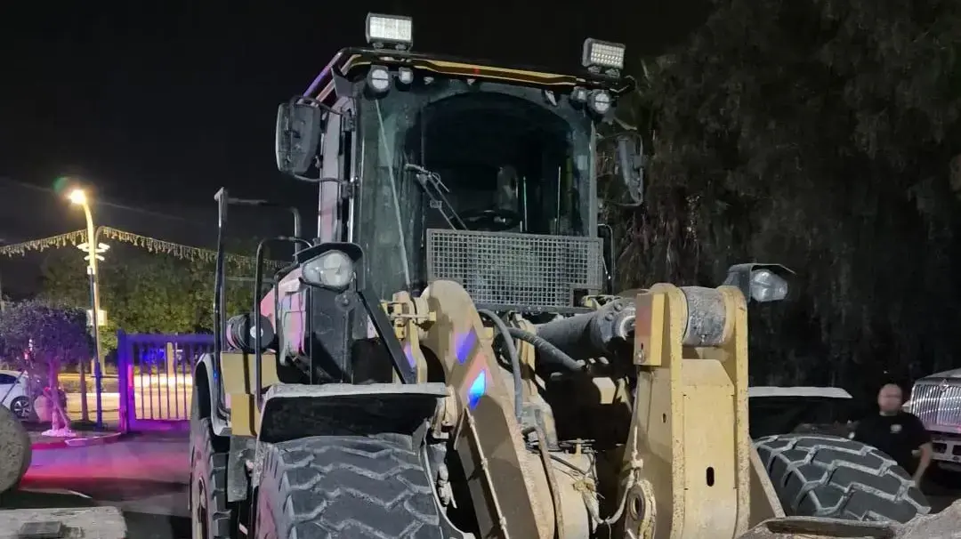 הטרקטור שנתפס בעוטף עזה, 12 ביוני 2025