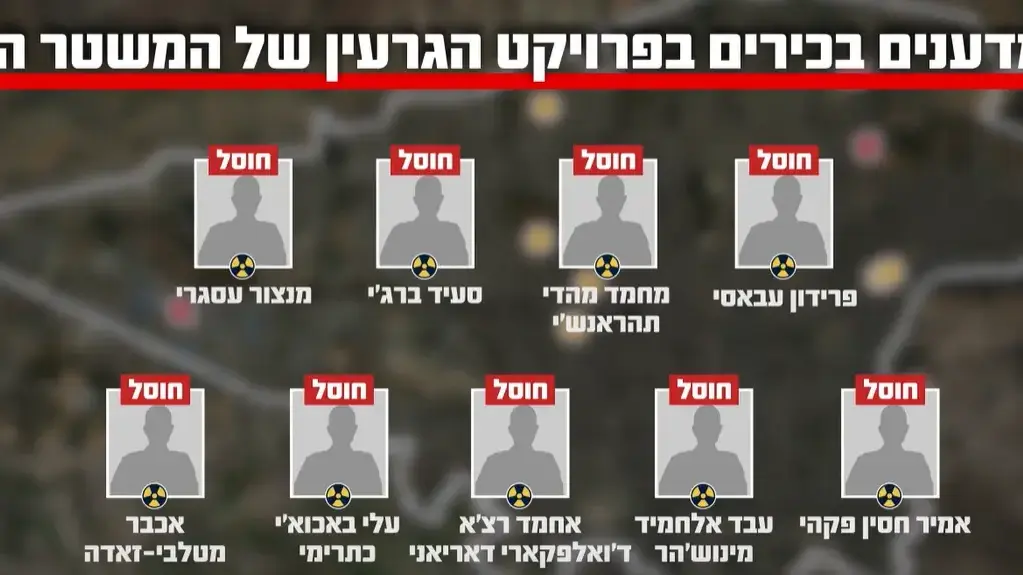 שמות המדענים שחוסלו שמות המדענים שחוסלו