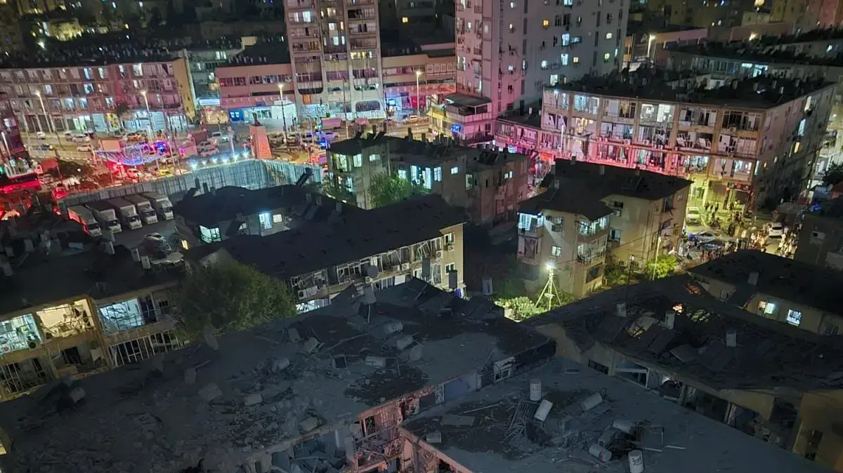 פגיעה ישירה בבנין משיגור טילים מאיראן, 15 ביוני 2025