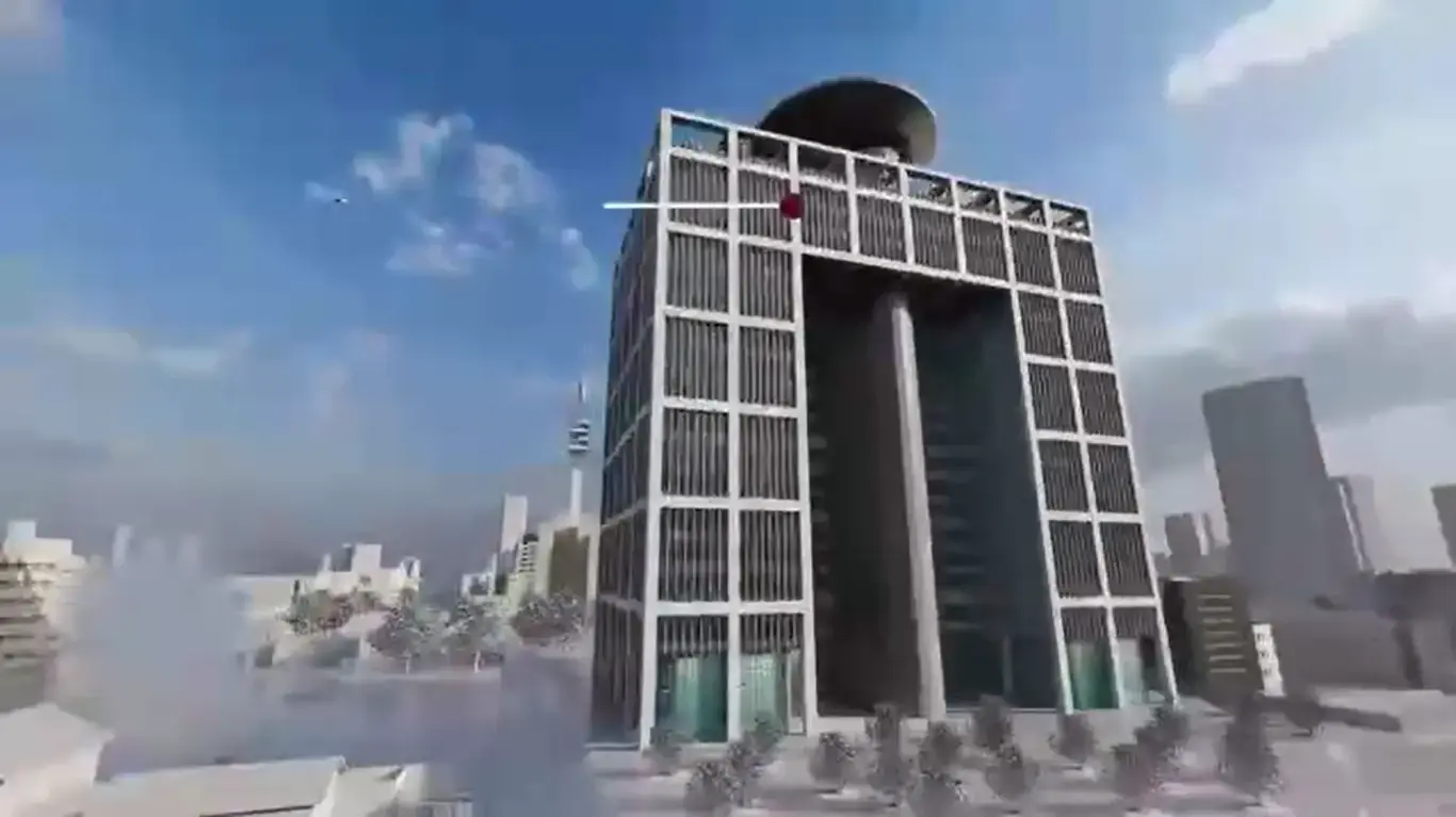 סוכנויות הידיעות הרשמיות של איראן מפרסמות הדמייה תלת-מימדית של מבנים צבאיים ומודיעיניים במתחם הקריה בתש"א