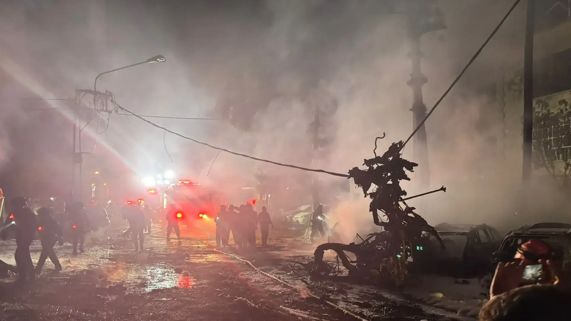 זירת הנפילה בחיפה. 16.6.2025 זירת הנפילה בחיפה. 16.6.2025