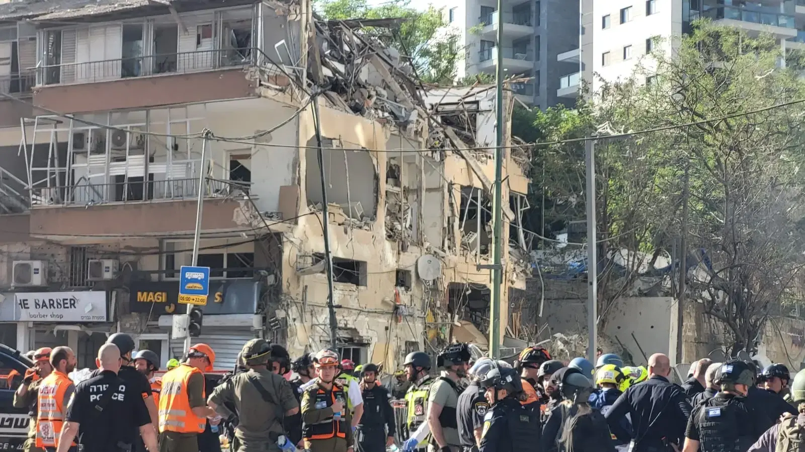 זירת נפילה טילים ששוגרו מאיראן,19 ביוני 2025 זירת נפילה טילים ששוגרו מאיראן,19 ביוני 2025