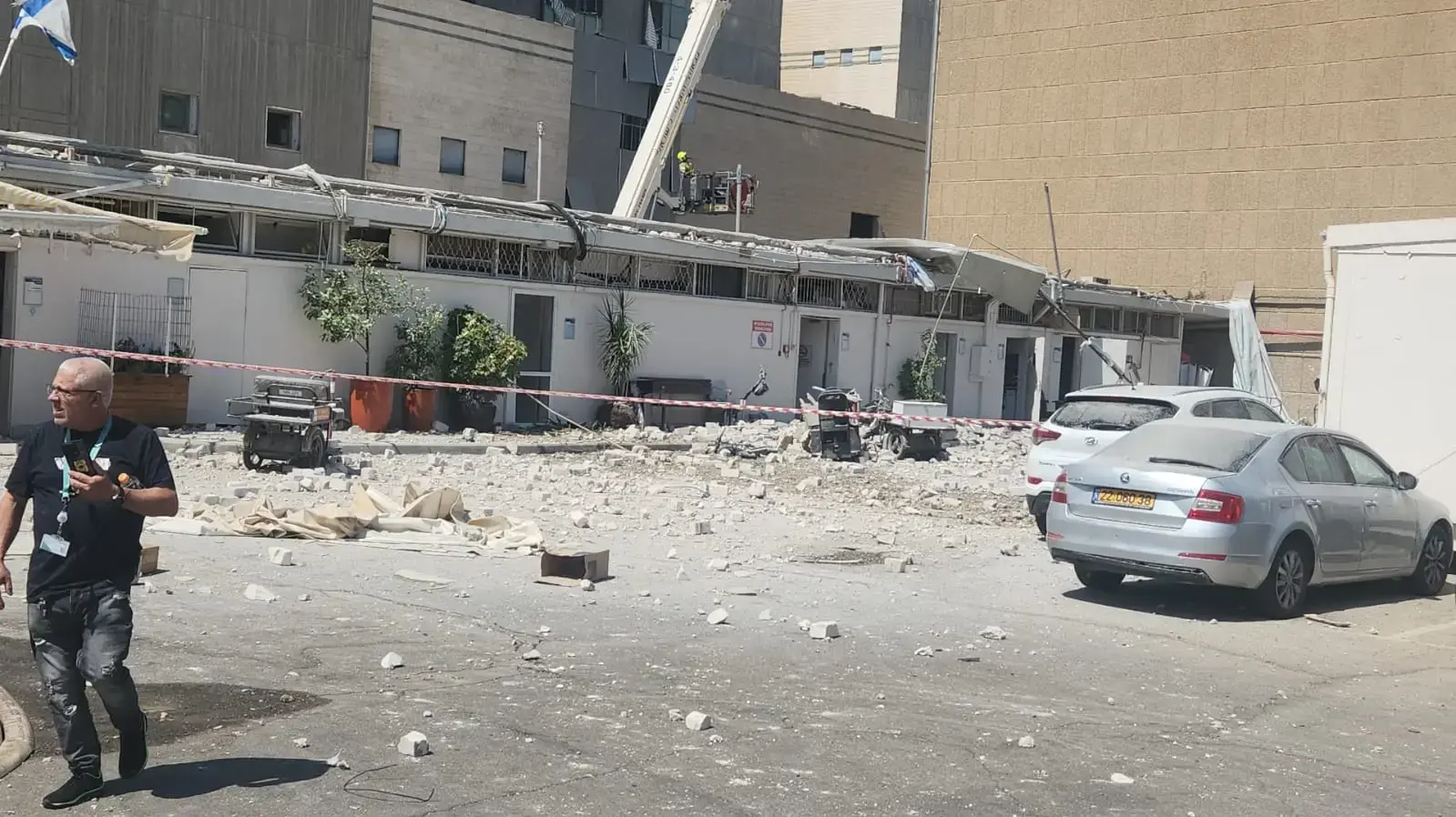 זירת הרס בסורוקה. 19 ביוני 2025 זירת הרס בסורוקה. 19 ביוני 2025