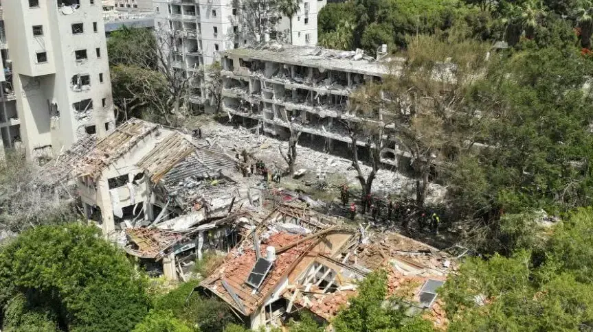 זירת נפילה טיל ששוגר מאיראן, 22 ביוני 2025 זירת נפילה טיל ששוגר מאיראן, 22 ביוני 2025