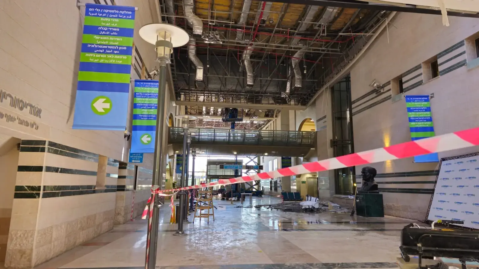 בית החולים סורוקה, שלושה ימים לאחר פגיעת הטיל מאיראן בית החולים סורוקה, שלושה ימים לאחר פגיעת הטיל מאיראן