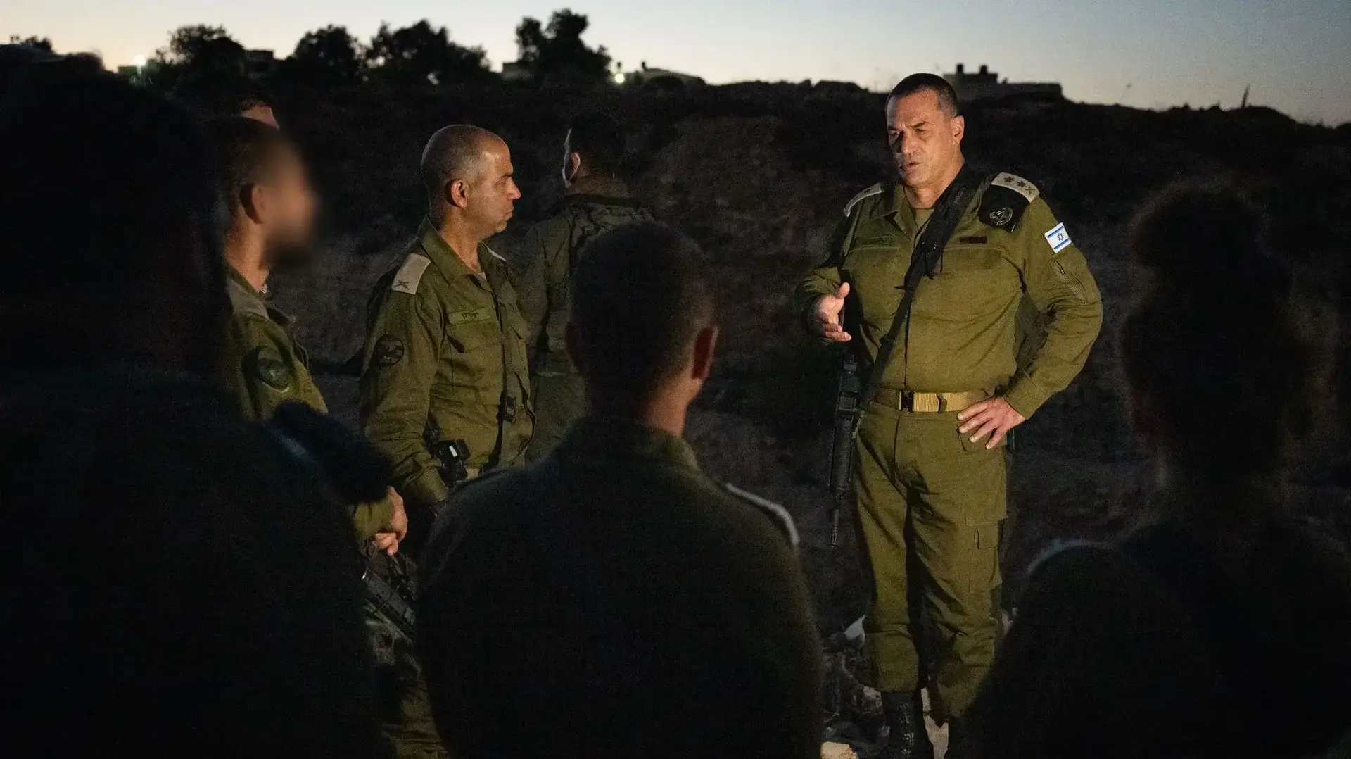 הרמטכ"ל אייל זמיר בזירת האירוע בבנימין הרמטכ"ל אייל זמיר בזירת האירוע בבנימין