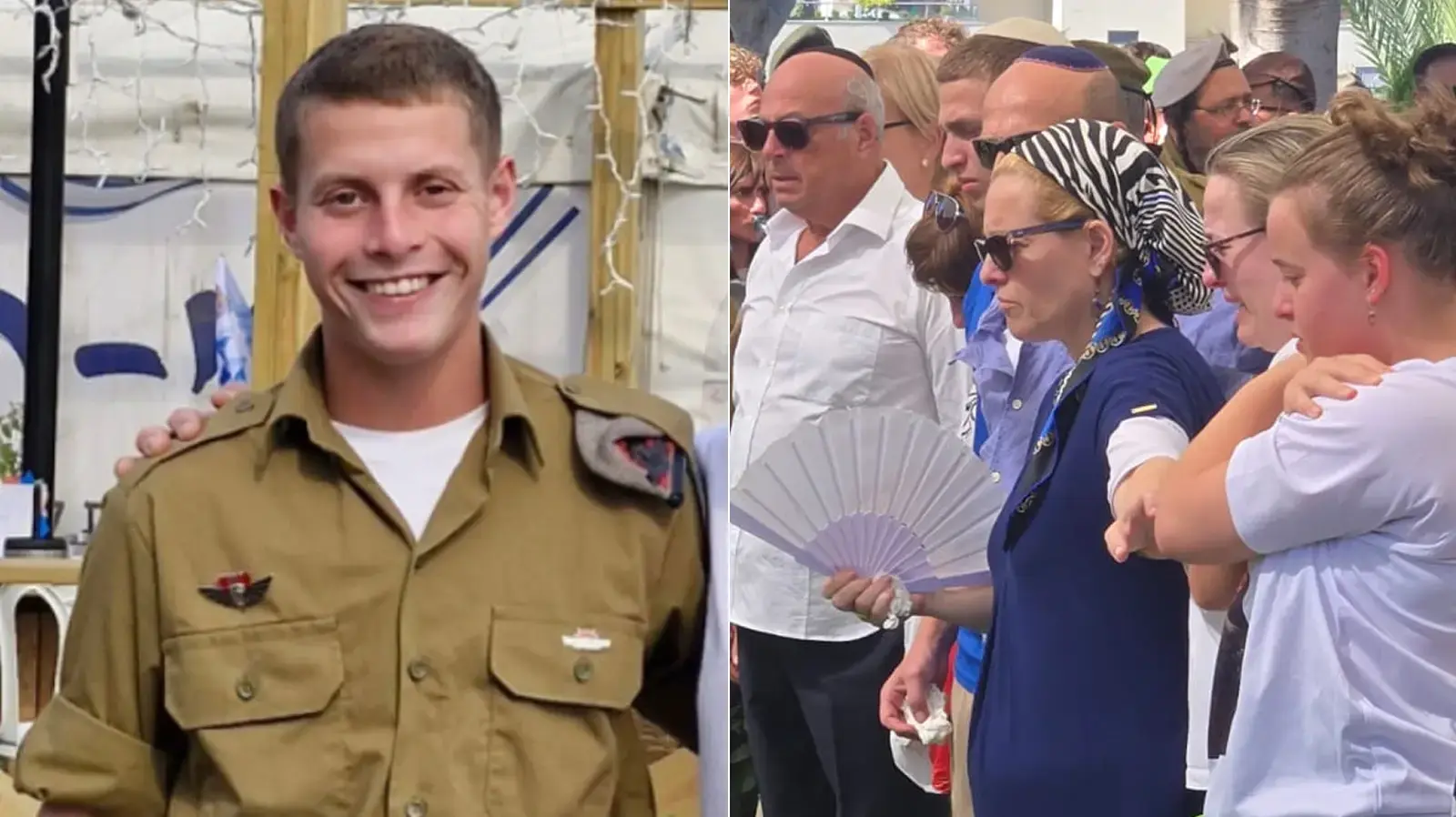 אמו של סמל ישראל נתן רוזנפלד אומר קדיש בהלוויה. 30 ביוני 2025 אמו של סמל ישראל נתן רוזנפלד אומר קדיש בהלוויה. 30 ביוני 2025
