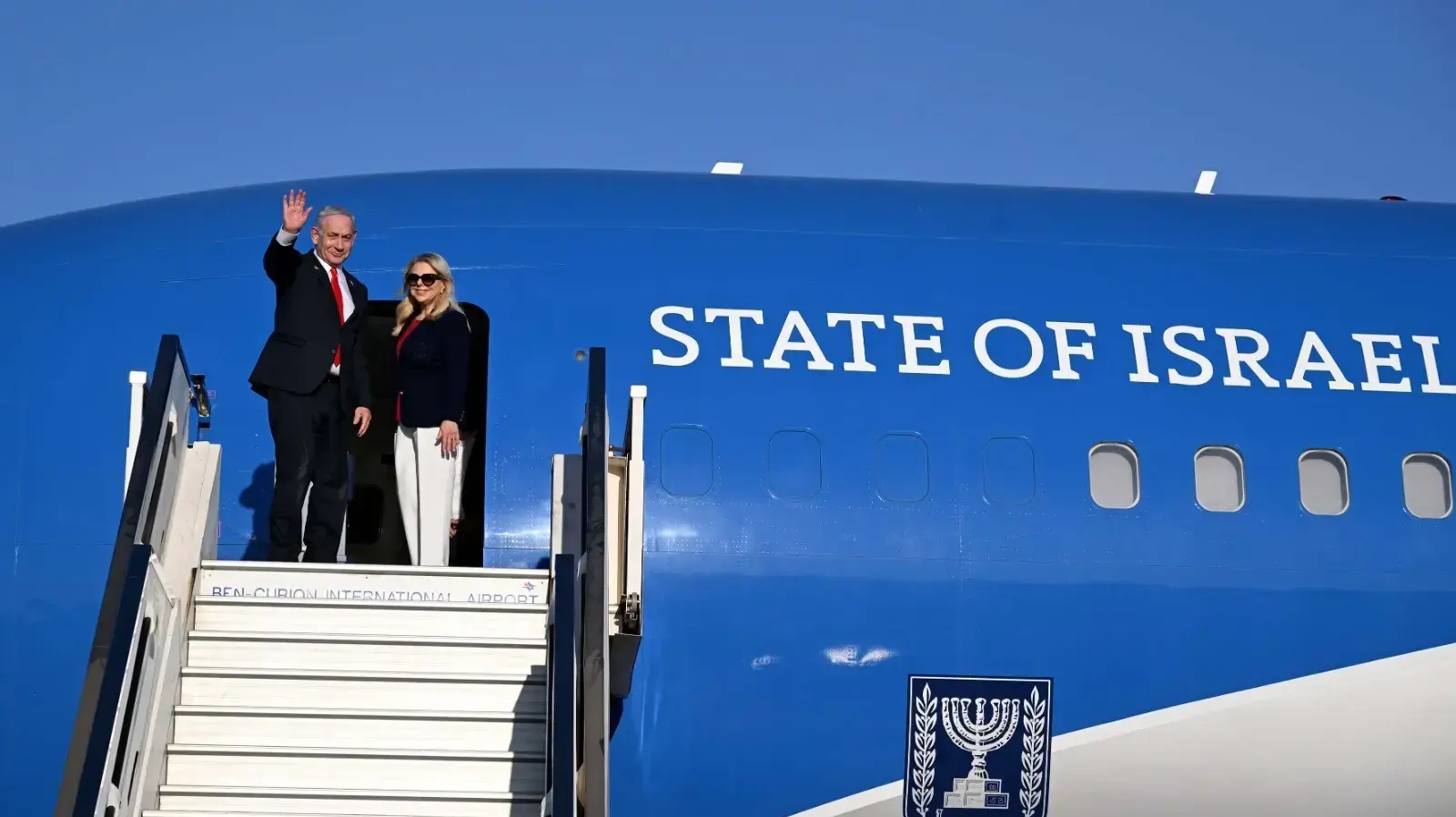 רה"מ בנימין נתניהו לפני המראתו לארה"ב, 6 ביולי 2025 רה"מ בנימין נתניהו לפני המראתו לארה"ב, 6 ביולי 2025