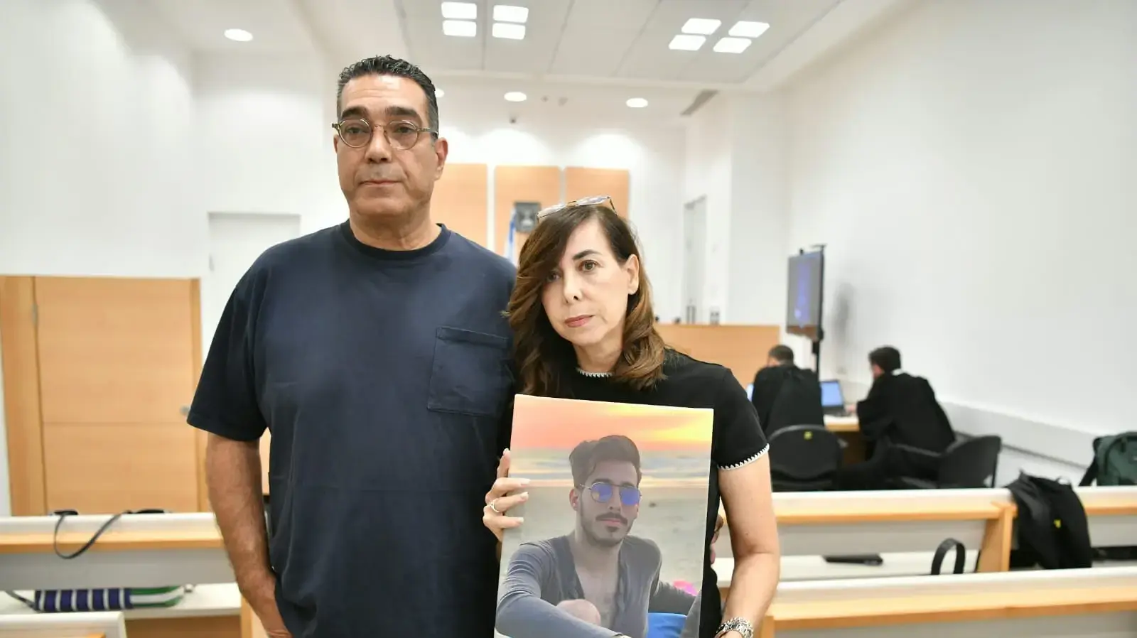 הוריו של זיו מסילתי ז"ל דיון גזר הדין של הנאשם נסים דעיס, בימ"ש מחוזי מרכז לוד, 8 ביולי 2025 הוריו של זיו מסילתי ז"ל דיון גזר הדין של הנאשם נסים דעיס, בימ"ש מחוזי מרכז לוד, 8 ביולי 2025