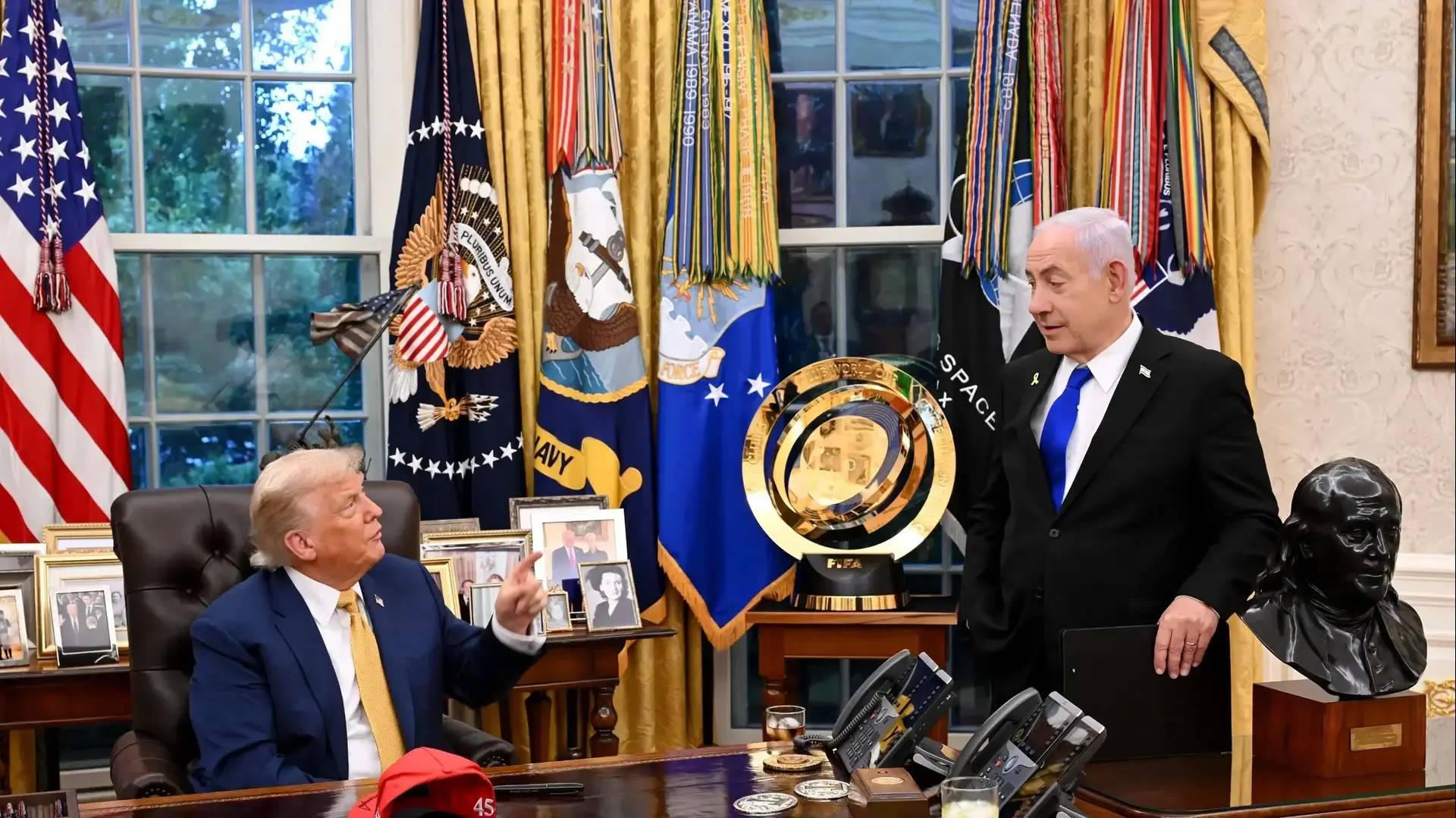 ראש הממשלה בנימין נתניהו סיים את פגישתו השנייה עם נשיא ארצות הברית דונלד טראמפ. 8 ביולי 2025 ראש הממשלה בנימין נתניהו סיים את פגישתו השנייה עם נשיא ארצות הברית דונלד טראמפ. 8 ביולי 2025
