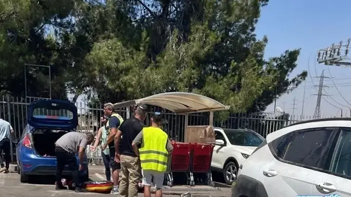 זירת פיגוע ירי, רמי לוי, צומת גוש עציון, 10 ביולי 2025 זירת פיגוע ירי, רמי לוי, צומת גוש עציון, 10 ביולי 2025