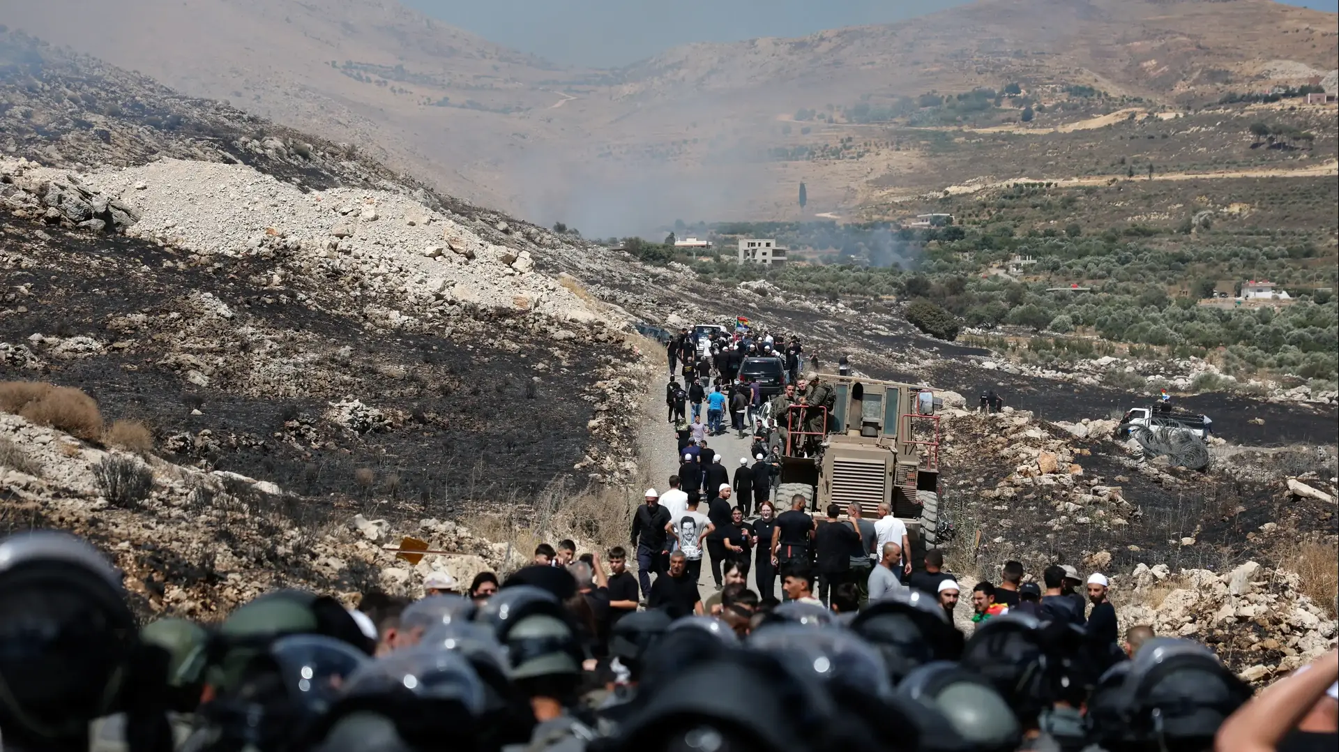 כוחות צה"ל סמוך לגדר גבול בין סוריה לישראל, 16 ביולי 2025 כוחות צה"ל סמוך לגדר גבול בין סוריה לישראל, 16 ביולי 2025