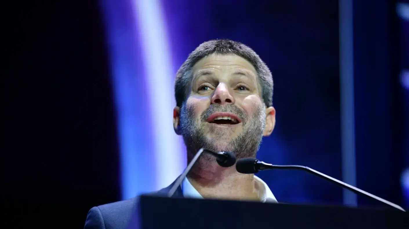 בצלאל סמוטריץ',ועידת מוני אקספו, 16 ביולי 2025 בצלאל סמוטריץ',ועידת מוני אקספו, 16 ביולי 2025