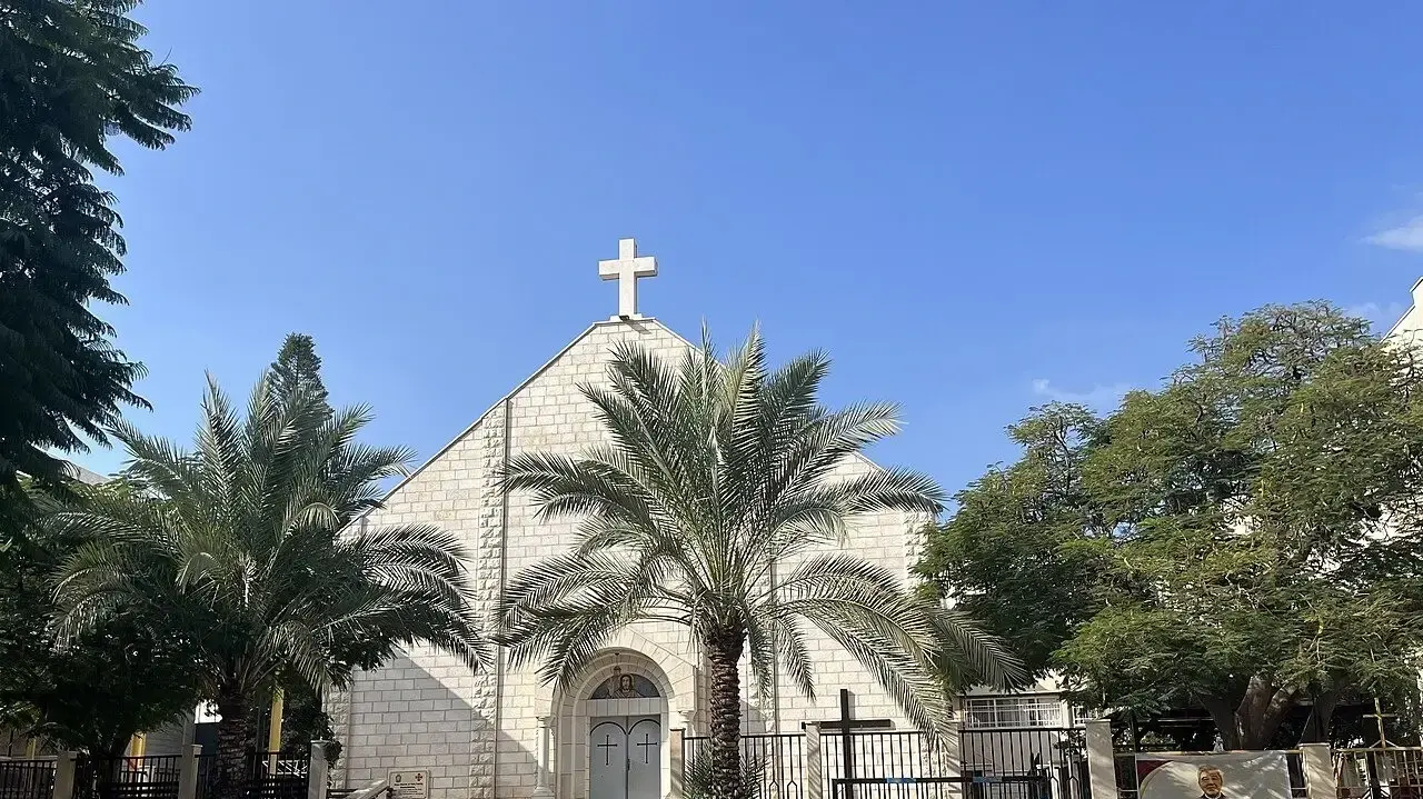 כנסיית המשפחה הקדושה בעיר עזה, רצועת עזה, 17 ביולי 2025 כנסיית המשפחה הקדושה בעיר עזה, רצועת עזה, 17 ביולי 2025