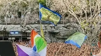 דגל חטיבת גבעתי בפסטיבל טומורולנד 2025