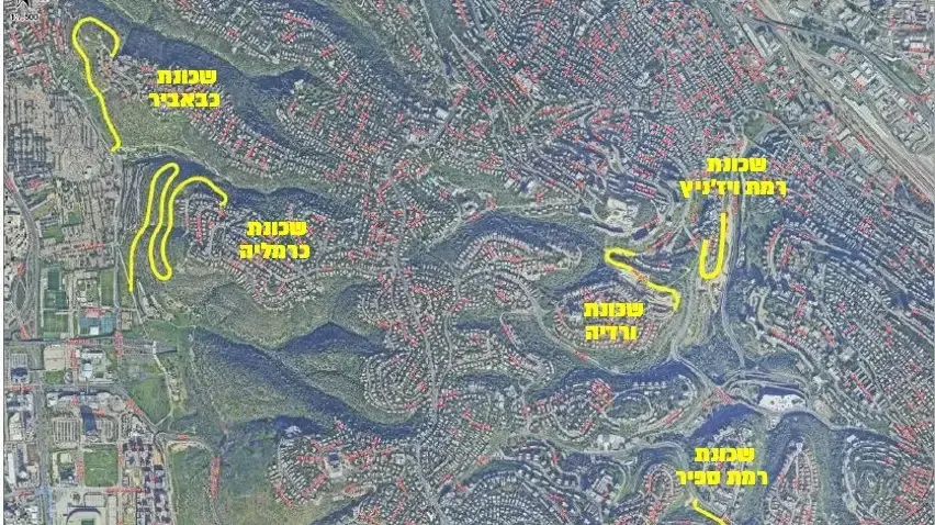 דרכי הגישה המתוכננות לשכונות הכלואות בחיפה דרכי הגישה המתוכננות לשכונות הכלואות בחיפה